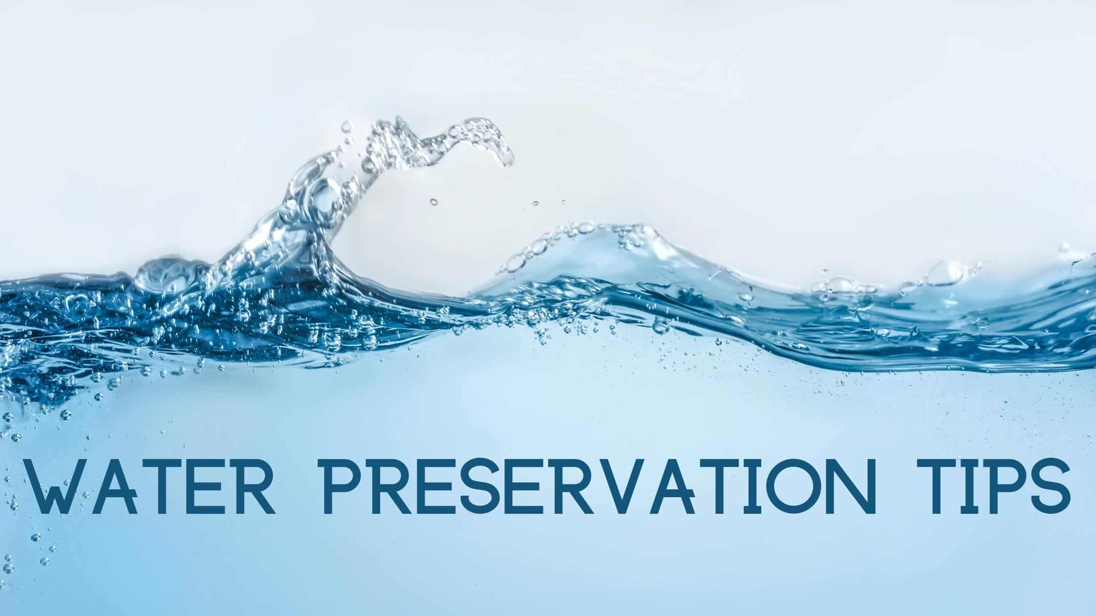 Water Preservation Tips Cc Sunscreen